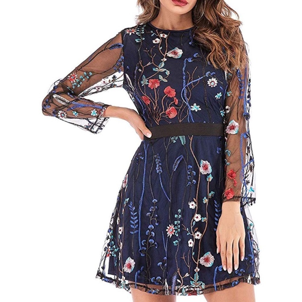 Navy mini dress